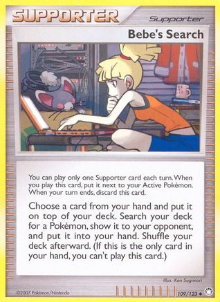 Bebe's Search (109/123) - MT  - Uncommon - Reverse Holofoil