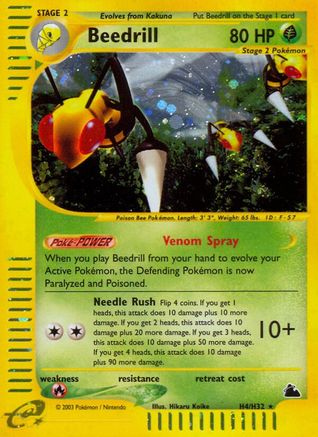 Beedrill (H4) (0H4) - S  - Holo Rare - Holofoil