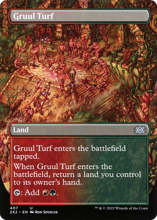 Gruul Turf (2X2-407) - uncommon (Borderless) - Foil