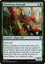 Floriferous Vinewall (DMU-163) - common - Foil