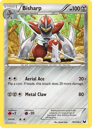 Bisharp (79) (079) - DE  - Rare - Reverse Holofoil