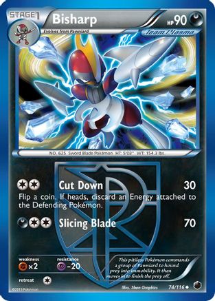 Bisharp (Team Plasma) (74) (074) - PF  - Uncommon - Reverse Holofoil