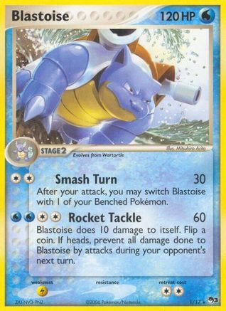 Blastoise (001) - PS3  - Rare - Holofoil