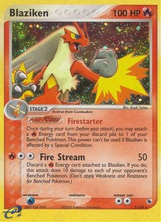 Blaziken (003/109) - RAS  - Holo Rare - Holofoil