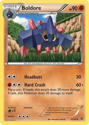 Boldore (52) (052) - EP  - Uncommon - Reverse Holofoil