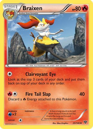 Braixen (025/146) - XBS  - Uncommon