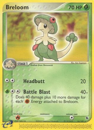 Breloom (016/109) - RAS  - Rare - Reverse Holofoil