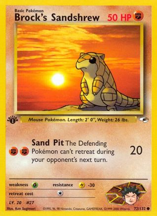 Brock's Sandshrew (72) (072/132) - GH  - Common - Unlimited