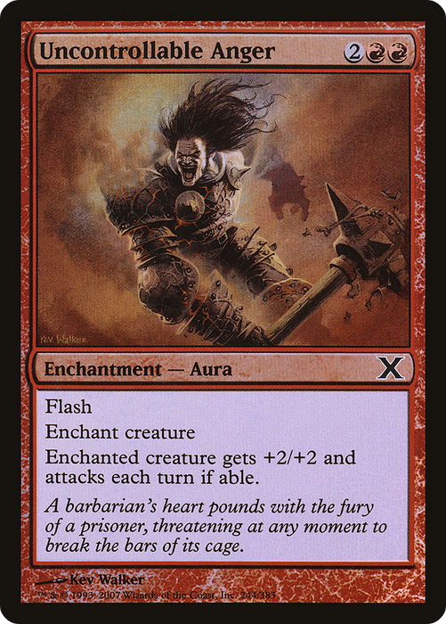 Uncontrollable Anger (10E-244★) - common - Foil