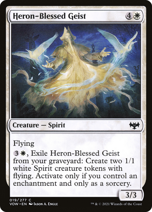 Heron-Blessed Geist (VOW-019) - common - Foil