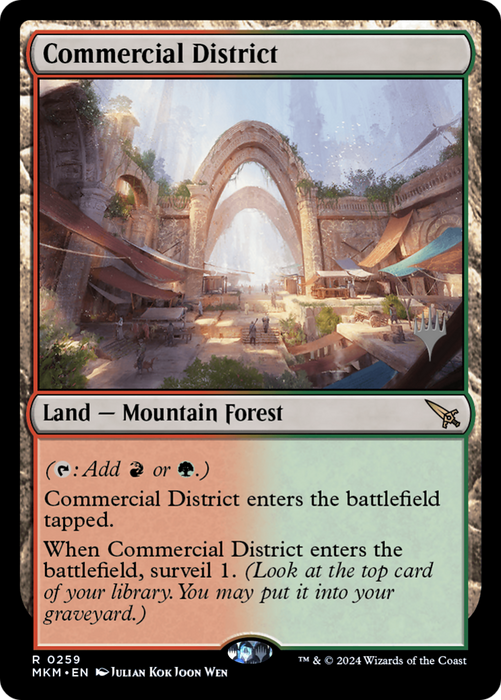 Commercial District (PPMKM-259P) - rare - Foil