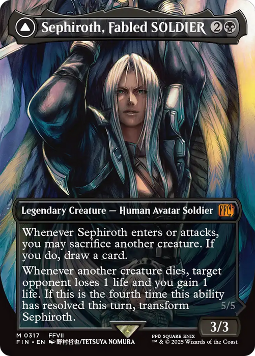 Sephiroth, Fabled SOLDIER (Borderless) (0317) (FIN-317) - mythic