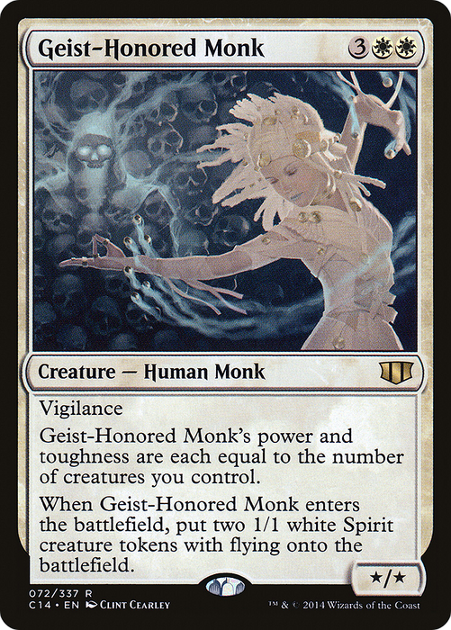 Geist-Honored Monk (C14-072) - rare