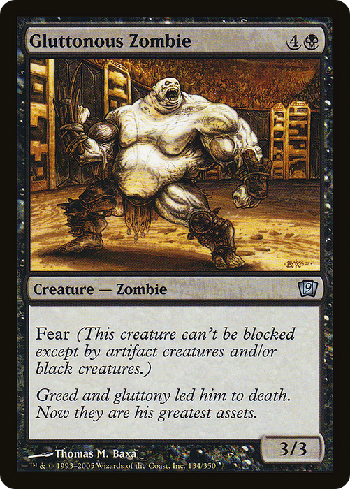 Gluttonous Zombie (9ED-134★) - uncommon - Foil