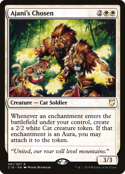 Ajani's Chosen (C18-061) - rare