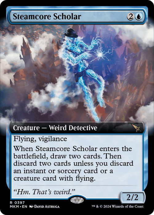 Steamcore Scholar (MKM-397) - rare: (Extended Art) - Foil