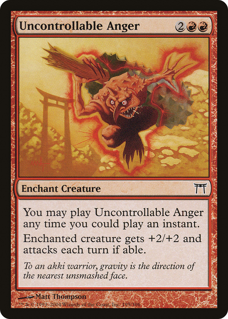 Uncontrollable Anger (CHK-195) - common
