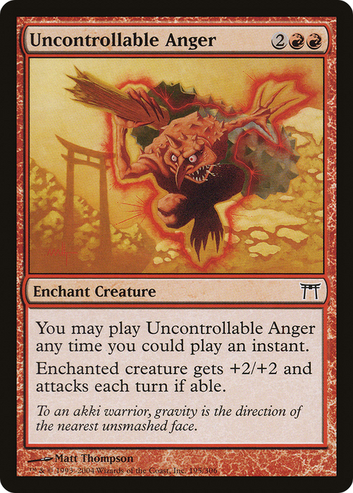 Uncontrollable Anger (CHK-195) - common