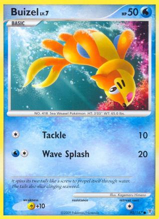 Buizel (092) - SV  - Common - Reverse Holofoil