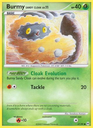 Burmy Sandy Cloak (057/99) - A  - Common
