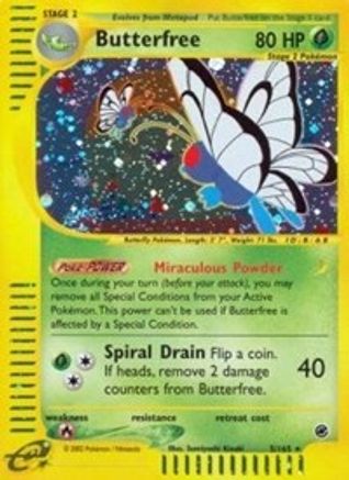 Butterfree (5) (005) - E  - Holo Rare - Reverse Holofoil