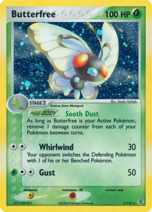Butterfree (002) - FL  - Holo Rare - Reverse Holofoil