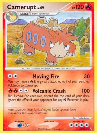 Camerupt (018) - SV  - Rare - Reverse Holofoil
