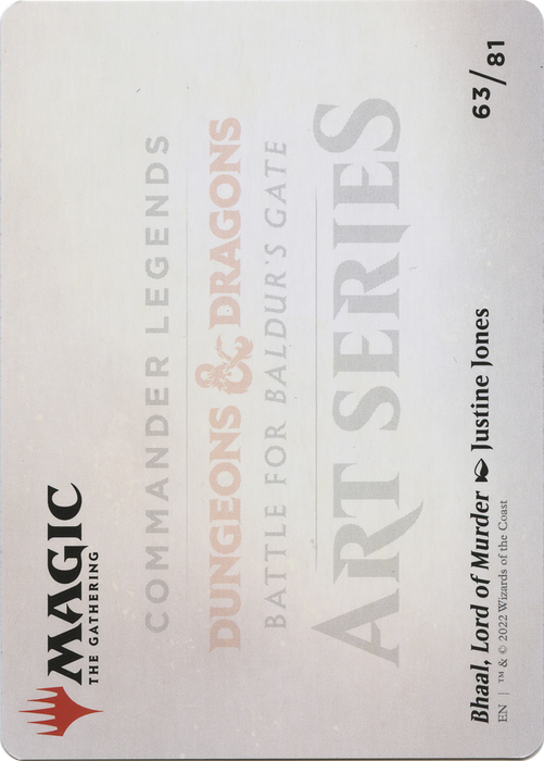 Bhaal, Lord of Murder // Bhaal, Lord of Murder (ACLB-063) - common (Borderless) - Foil