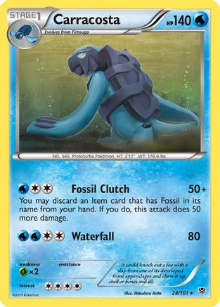 Carracosta (028) - PB  - Rare - Reverse Holofoil