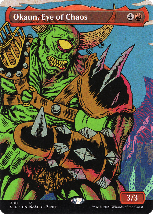 Okaun, Eye of Chaos // Okaun, Eye of Chaos (SLD-380★) - rare (Borderless)