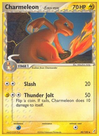 Charmeleon (Delta Species) (030/100) - CG  - Uncommon - Reverse Holofoil