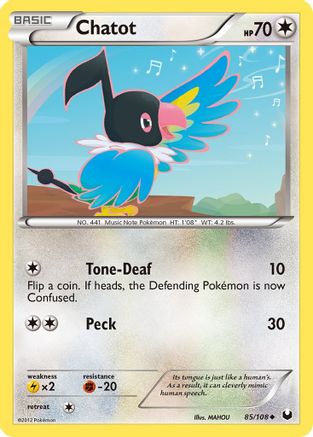 Chatot (085) - DE  - Uncommon - Reverse Holofoil