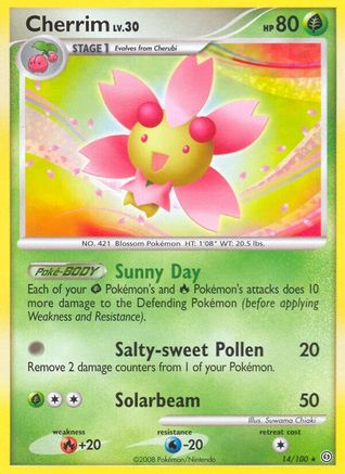 Cherrim (014) - S  - Rare - Reverse Holofoil