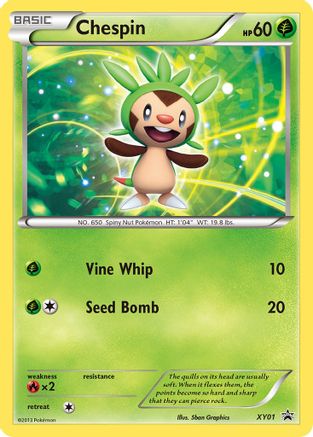 Chespin (XY01) - XP  - Promo - Holofoil