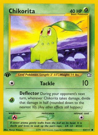 Chikorita (53) (053/111) - NG  - Common - 1st Edition