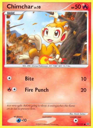 Chimchar (070/127) - P  - Common - Reverse Holofoil