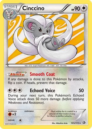 Cinccino (105/113) - LT  - Holo Rare - Reverse Holofoil