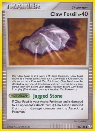 Claw Fossil (138) - LA  - Common - Reverse Holofoil
