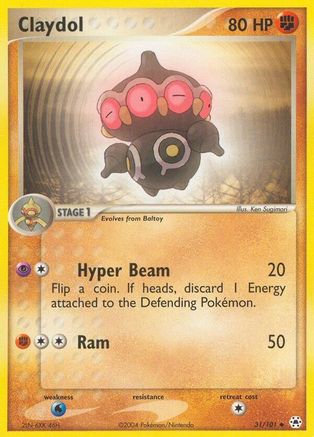 Claydol (031/101) - HL  - Uncommon - Reverse Holofoil