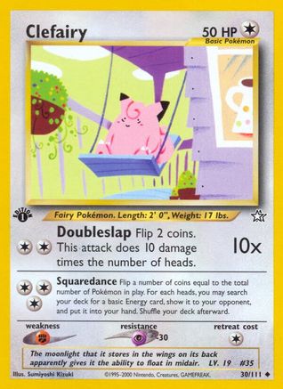 Clefairy (030/111) - NG  - Uncommon - 1st Edition
