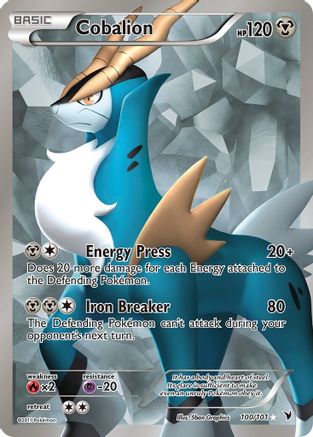 Cobalion (100 Full Art) (100) - NV  - Ultra Rare - Holofoil