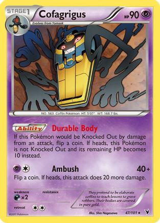 Cofagrigus (47) (047) - NV  - Rare - Reverse Holofoil
