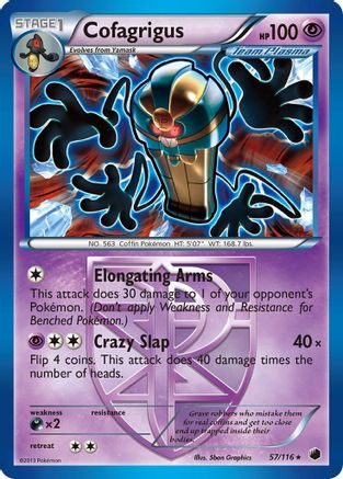 Cofagrigus (Team Plasma) (57) (057) - PF  - Rare