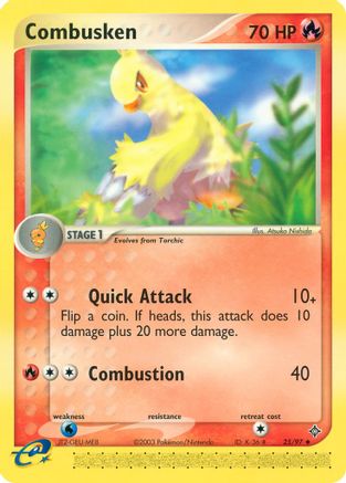 Combusken (025) - D  - Uncommon - Reverse Holofoil