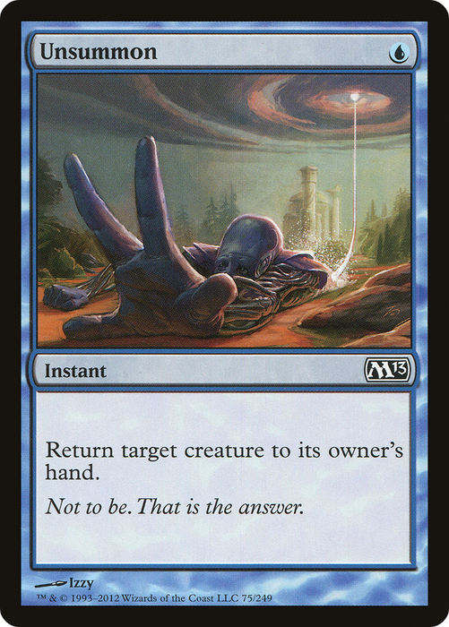 Unsummon (M13-075) - common - Foil