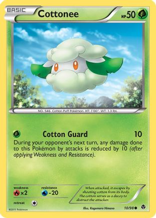 Cottonee (10) (010) - EP  - Common - Reverse Holofoil