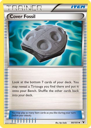 Cover Fossil (090) - NV  - Uncommon - Reverse Holofoil