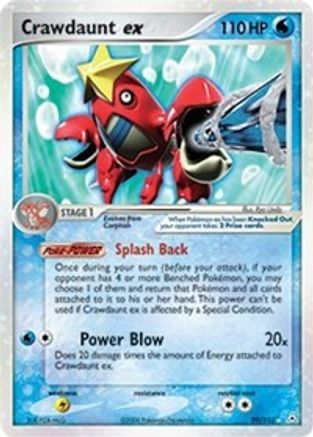 Crawdaunt ex (099) - HP  - Ultra Rare - Holofoil