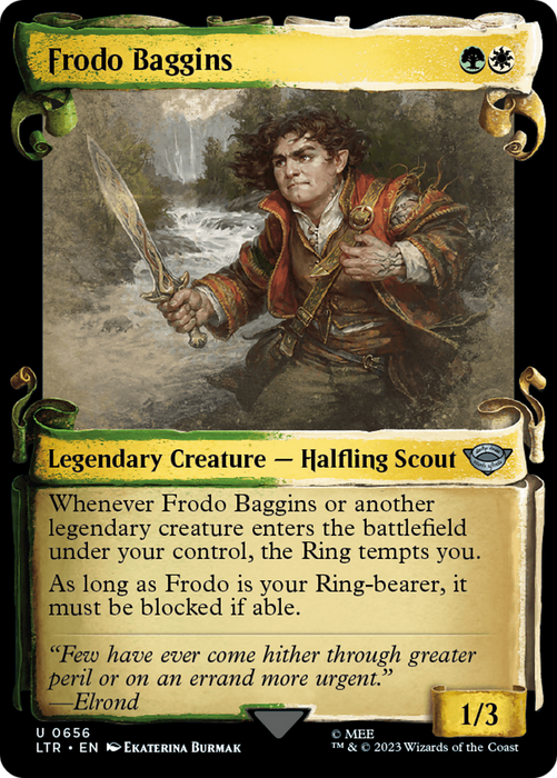 Frodo Baggins (LTR-656) - uncommon: (Showcase) - Foil