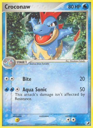 Croconaw () - UF - Uncommon - Reverse Holofoil
